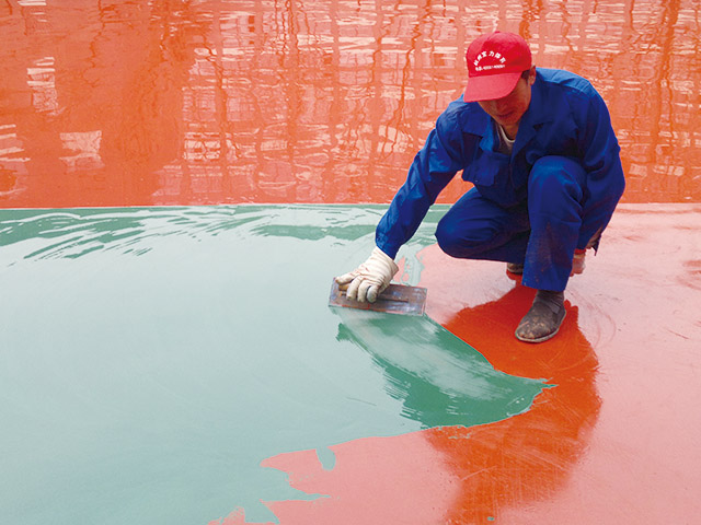 纯pu蓝球场施工 纯pu蓝球场施工