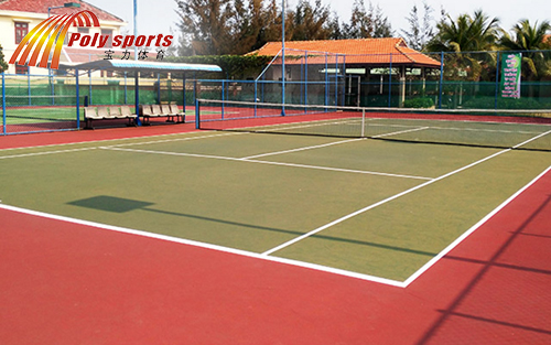室外塑胶网球场建设