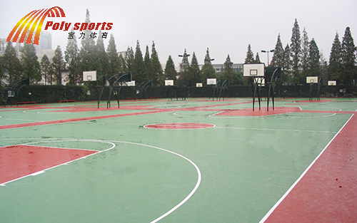 篮球场施工