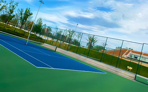 网球场地面施工