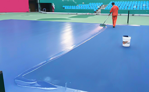 网球场地面施工